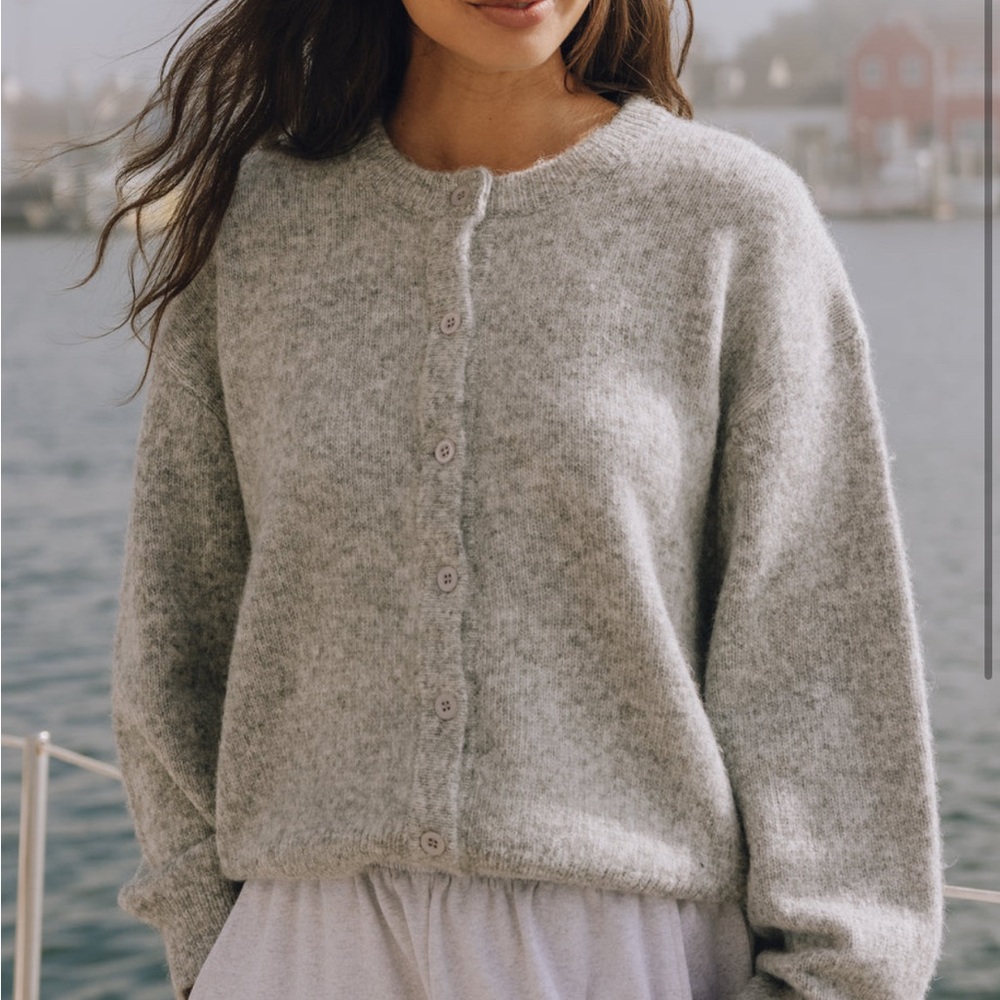 Daily Drills Grey Button Up Sweater XS/S